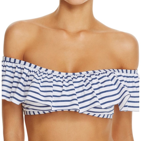Splendid Chambray Stripe Bikini Top - Picture 3 of 8